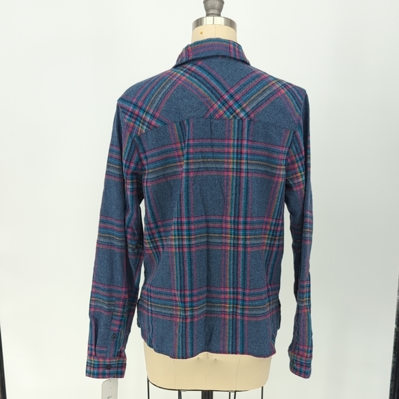 Pendleton Plaid Flannel Wool Shirt Blue M hipster western casual coastalcore - Picture 2 of 5